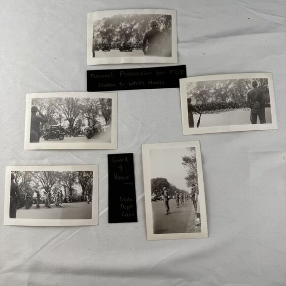 FDR Funeral Procession To White House Photos Collection OOAK Guard Of Honor